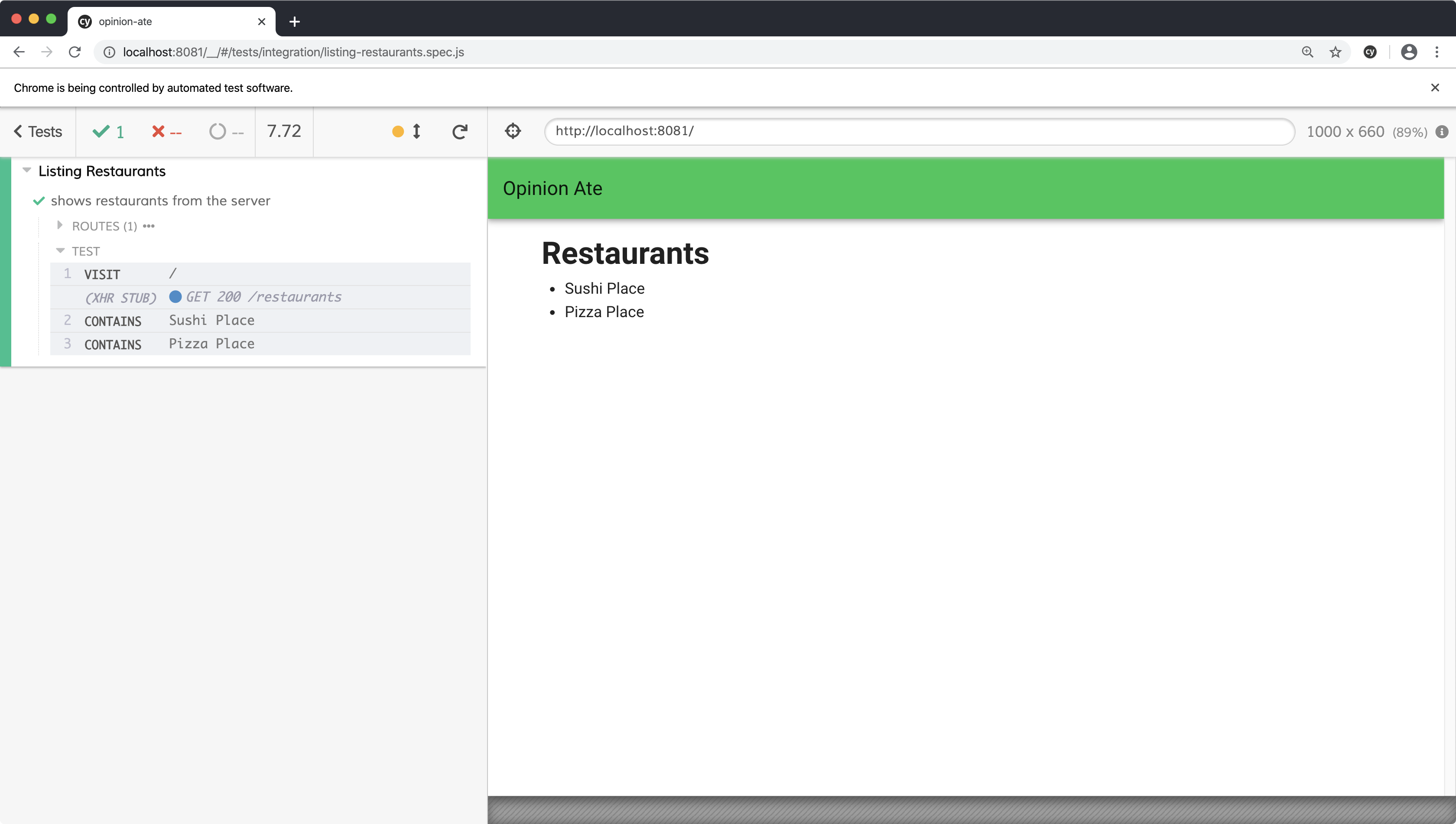 App styled with Vuetify